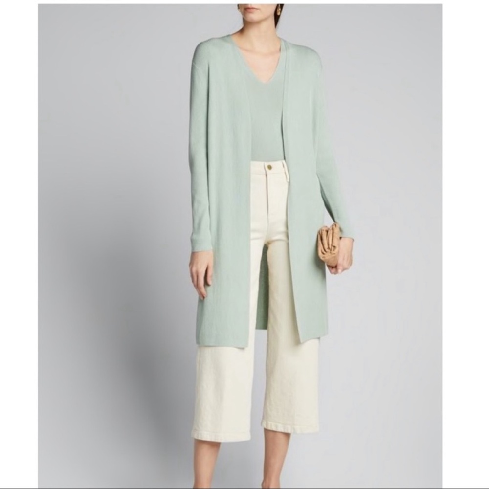 Lafayette 148 New York Ribbed Duster Cardigan size XL